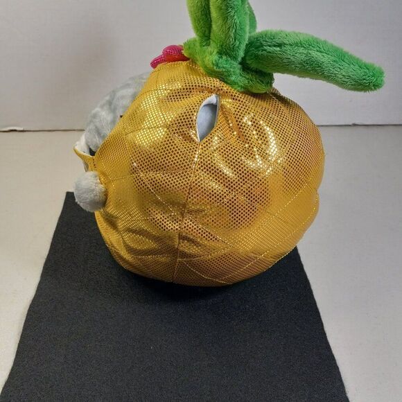 Squishable Undercover Kitty in Pineapple Shiny Fabric Pink Flower Cottagecore - Picture 8 of 10